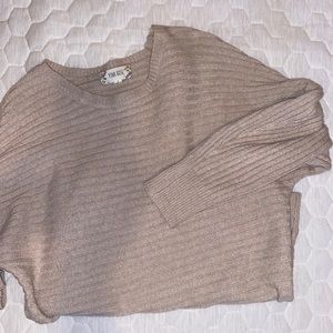 Pink Rose Tan/Cream Sweater